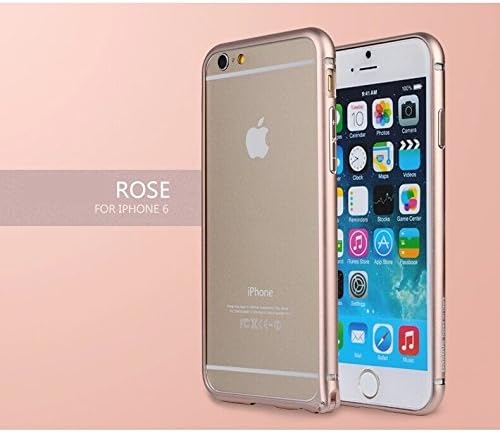 iPhone 6 Case, [Aluminum Metal Frame] Titanium Series Modern Metallic Arc Bumper Case for iPhone 6 4.7"