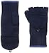 Phenix Cashmere Women's Cashmere Knit Pop Top Mitten, Navy, One Size