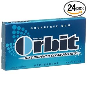 Orbit Peppermint Sugarfree Gum, 14-Piece Packs (Pack of 24) by Orbit
