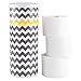 InterDesign Una Chevron Free Standing Toilet Paper Holder for Bathroom - Gray/Yellow