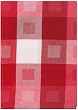 100% Cotton Jacquard Cube Red Dishtowel 18" X 28" Set / 6