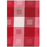 100% Cotton Jacquard Cube Red Dishtowel 18 X 28 Set 6 by Traders and Company