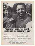 1986 Reggie Jackson Deafness Research Foundation Photo Print Ad