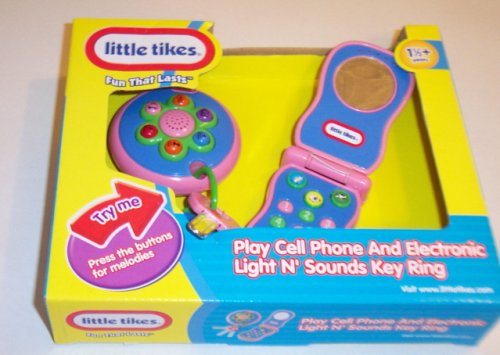 51CMq63ntQL LITTLE TIKES PLAY CELL PHONE & ELECTRONIC LIGHT N SOUND KEY RING