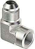 Eaton Weatherhead C5455X8 Carbon Steel SAE 37 Degree (JIC) Flare-Twin Fitting, 90 Degree Elbow, 3/8" NPT Female x 1/2" JIC Male