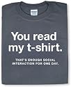 Enough Social Interaction Tee