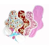 Sckoon GIZA Cotton Leak-free Cloth Menstrual Pads Value 5 piece Set