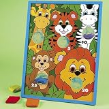 Jungle Animal Character Bean Bag Toss Game