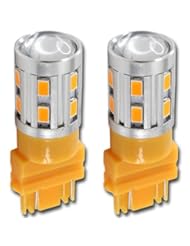 Automotive Parts and Accessories: 3157 High Power 5630 Chip+Cree LED Amber Yellow Turn Signal Brake Tail Lights Bulbs - SYNETIC