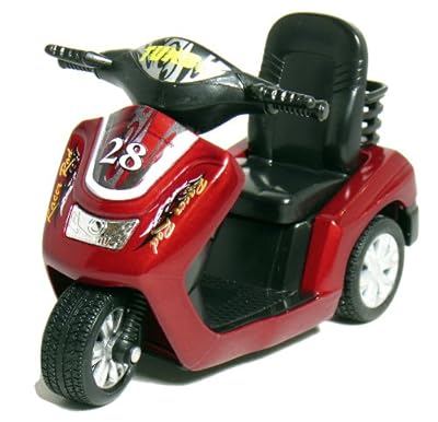 12 pcs in Box: 5" Die Cast Turbo Scooter, Pull Back Action (Blue/Maroon/Red/Yellow)