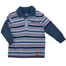 Levi's Baby Boys Layered Polo Top - Powder Blue, 24 Months