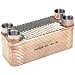 B3-12A 40 Plate Heat Exchanger 3/4 Female NPT Copper Brazed Stainless Steel