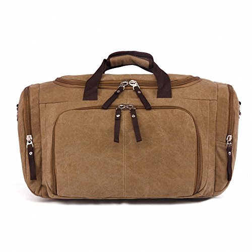 Kenox Oversized Canvas Travel Tote Luggage Weekend Duffel Bag All