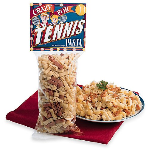 Tennis Raquet Shaped Dry Pasta