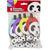 Panda Birthday Party Blowers, 8ct