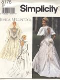 Simplicity Pattern #8176 - Jessica McClintock Misses' Bride's Dress