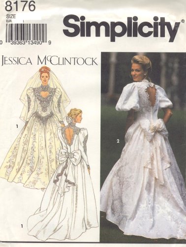 Simplicity Pattern #8176 - Jessica McClintock Misses' Bride's Dress
