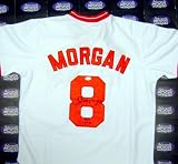 Joe Morgan Autographed/Hand Signed Jersey (Cincinnati Reds) inscribed HOF 1990
