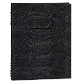 Blueline A7150EBLK - Exec Wirebound Notebook, College/Margin Rule, 9-1/4 x 7-1/4, BLK, 150 Sheets-REDA7150EBLK