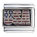 Usa Flags Italian Charm
