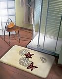 Sanwood 8010712 Mare Badteppich, 100% Polyacryl, table tuft, 60 x 60 cm mit Ausschnitt
