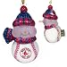 Boston Red Sox MLB All-Star Light-Up Acrylic Snowman Ornament (3")