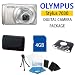 Olympus Stylus 7030 Digital Camera (Titanium) with Premium Case, 4gb Sdhc Memory Card, All in One Memory Card Reader and 5 in 1 Camera Cleaning Kit