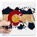 CafePress Colorado Flag Sticker Square Bumper Sticker Car Decal