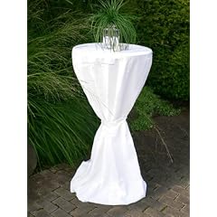 Hussen f�r Stehtische bis 80cm Durchmesser, weiss