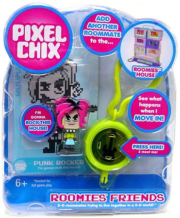 Childrens Toyshop  Toys : Pixel Chix Roomies Punk Rocker