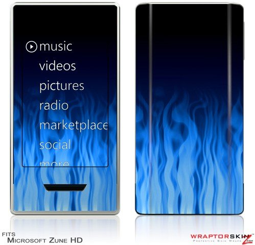 Zune HD Skin - Fire Blue by WraptorSkinz Zune HD Skin - Fire Blue by WraptorSkinz