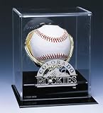 COLORADO ROCKIES OFFICIAL AUTOGRAPH BASEBALL DISPLAY CASE