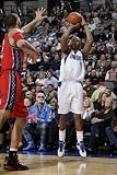 New Jersey Nets v Dallas Mavericks: Caron Butler and Brook Lopez Photographic Poster Print by Danny Bollinger, 28x42
