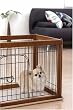 Richell Wood Pet Pen 90-60 Combo, Autumn Matte Finish Richell Wood Pet Pen 90-60 Combo, Autumn Matte Finish