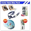 i-Ecko Blue Stylz Pack - Buy Sports Clipz, 4GB Lanyard USB, & Speakers - Get Mousepad & Eco-Budeez FREE!