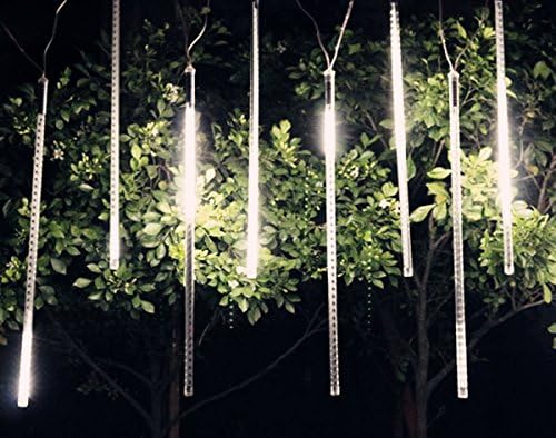 50cm 8 Tube 240 Leds White Color Shower meteor shower rain lights Tube for Wedding Party Christmas Xmas Decoration 10w Lights