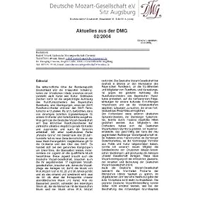 Deutsche Mozart Gesellschaft Membership