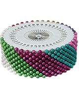 480PCS 1.5" Decorative Colorful Round Pearl Straight Head Pins