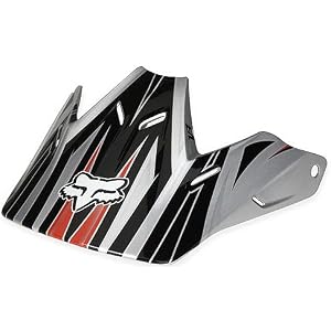 Fox Racing Visor Men's V3 Dirt Bike Motorcycle Helmet Accessories - Color: Black