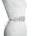 Redowa Rhinestone wedding dress applique patch for bridal sash belt