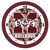 Mississippi State Bulldogs Dimension Wall Clock
