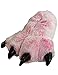 Wishpets Bear Paw Slippers (Pink, Small)