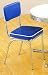 Kitchen & Housewares : Set of 2 Blue 50's Retro Nostalgic Style Dining Chairs w/Chrome Plating