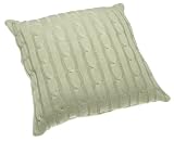 Tommy Hilfiger Bohemian Luxe 18-Inch Square Cable Knit Decorative Pillow