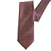 Towergem Extra Long Men's Tie Woven Jacquard Burgundy Solid Necktie XL 63