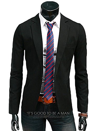 Men's Casual Stylish Slim Fit One Button Suit Jackets Blazer Coat