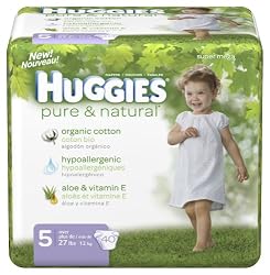 Cheap Huggies Pure Natural Diapers Size 5 40-Count Pack of 2 Discount