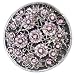 Womens Pink Rhinestone "Flower Hearts" Circular Fashion Belt Buckle