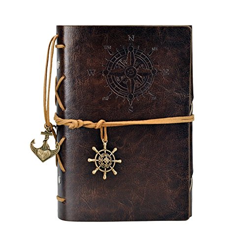 Jabux coffee pu vintage retro leather cover notebook jo…