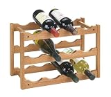 Walnut 12 Bottle Wine Rack